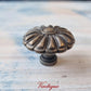 Vintage Propeller Bronze Drawer Knob 34mm diameter-Vintique Concepts