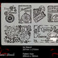 Vintage Stamp,ticket & sign furniture and wall Paint Stencil-Vintique Concepts