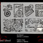 Vintage Stamp,ticket & sign furniture and wall Paint Stencil-Vintique Concepts