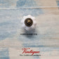 Vintage style acrylic cabinet knob 30mm-Renaissance White-Vintique Concepts