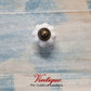 Vintage style acrylic cabinet knob 30mm-Renaissance White-Vintique Concepts