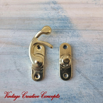 Vintage Style GOLD Swing Box Clasp Closure Lock Latch for Furniture-Vintique Concepts