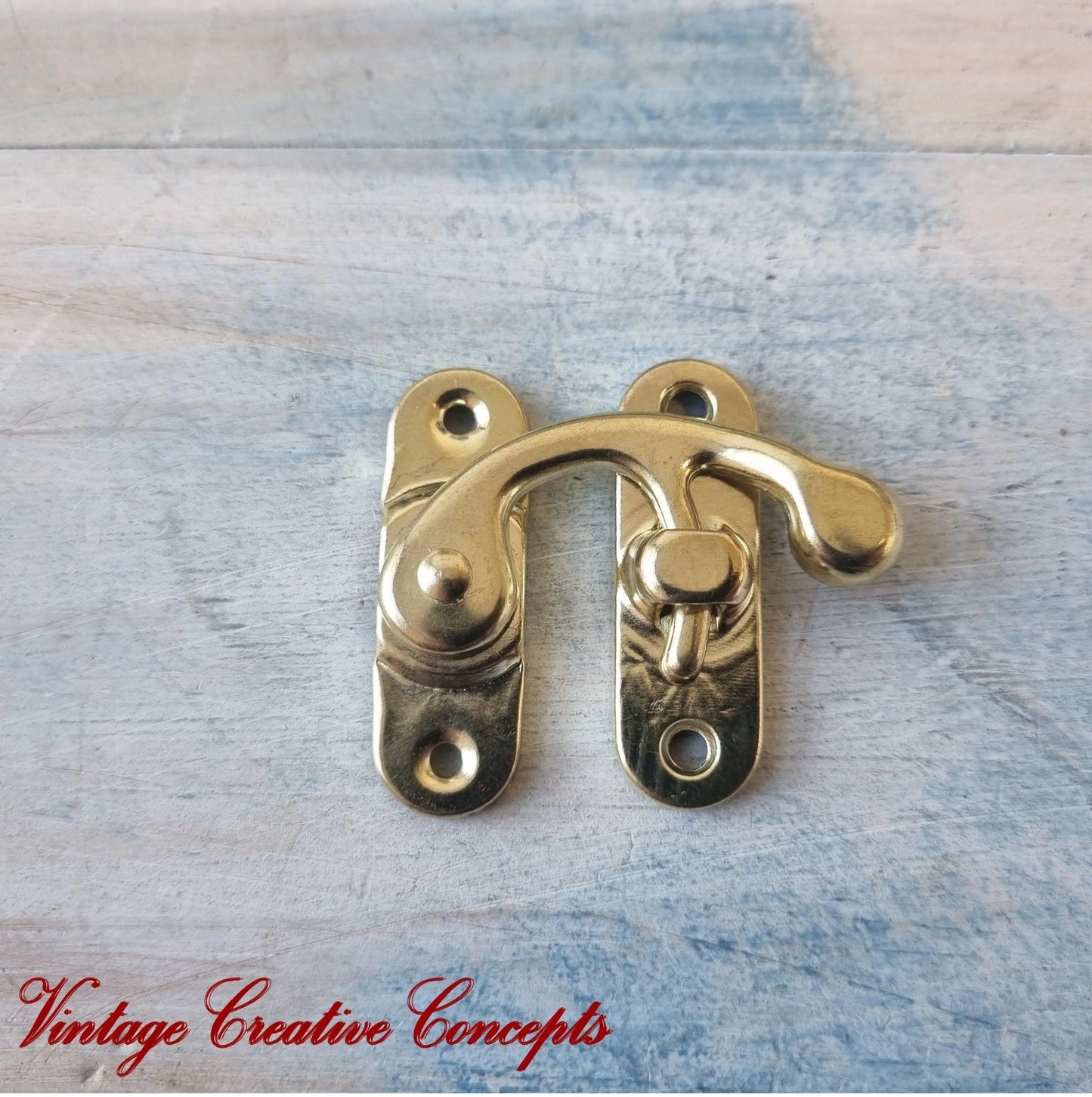 Vintage Style GOLD Swing Box Clasp Closure Lock Latch for Furniture-Vintique Concepts