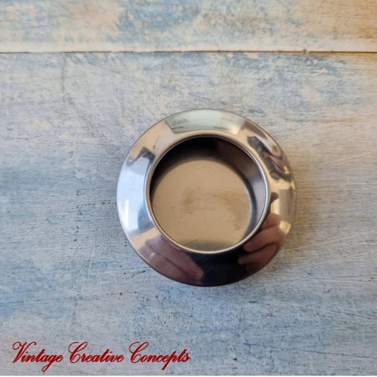 Vintique Round Stainless steel finger Flush Pull Handle 41mm dia SILVER-Vintique Concepts