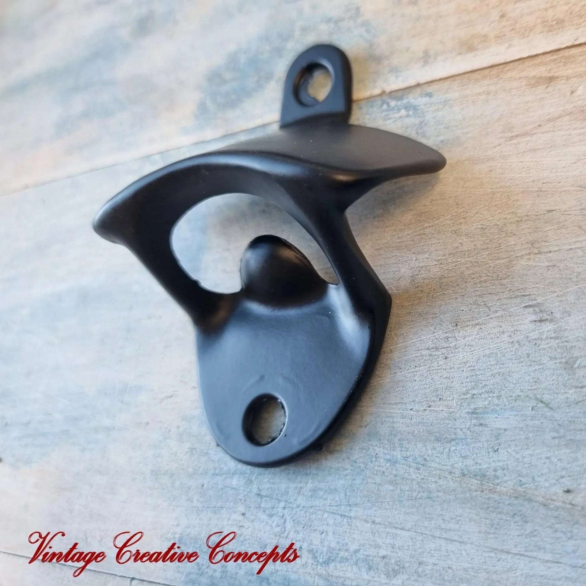 Wall Mounted Vintage Bottle opener for beer bottles etc-BLACK - Vintique Concepts