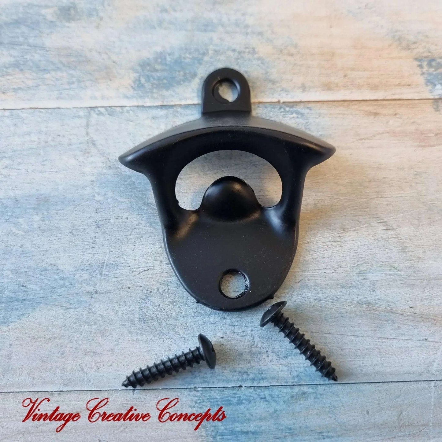 Wall Mounted Vintage Bottle opener for beer bottles etc-BLACK - Vintique Concepts