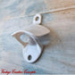 Wall Mounted Vintage Bottle opener for beer bottles etc-WHITE - Vintique Concepts