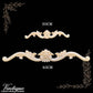 Wheat Scroll Centre Wooden Applique 40cm x 6cm