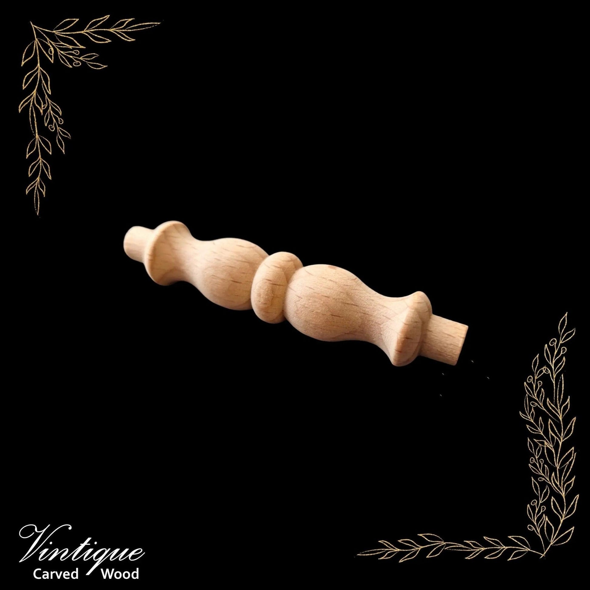Woodcraft Emperors Wooden Spindle 86mm x 17mm (each)-Vintique Concepts