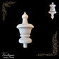 Woodcraft Regal Ornate Wood Finial 89mm x 43mm Birch (each)-Vintique Concepts