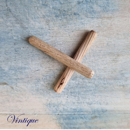 Wooden Fluted dowel Pins 6mm-Vintique Concepts