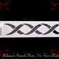 Woven Ribbons border contemporary furniture paint stencil 355mm x 75mm-Vintique Concepts