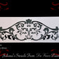 Wrought Iron Crown Ornamental Motif vintage furniture paint stencil 450mm x 150mm-Vintique Concepts