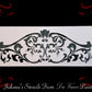 Wrought Iron Crown Ornamental Motif vintage furniture paint stencil 450mm x 150mm-Vintique Concepts