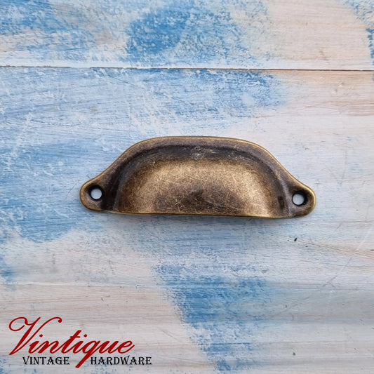 Rectangle Hooded Cup Pull 98mm Long- Bronze - Vintique Concepts