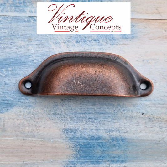 Rectangle Hooded Cup Pull 98mm Long-Red Bronze - Vintique Concepts